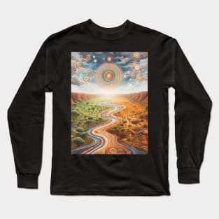 Explore the Cultural Depth: Australian Aboriginal Art and Unique Visual Traditions Long Sleeve T-Shirt